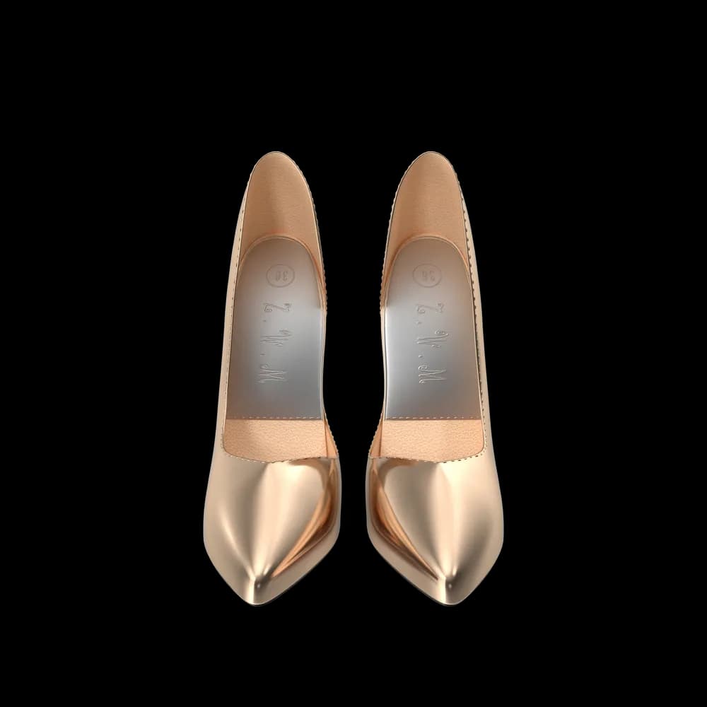 Golden Shoes Woman — image 1